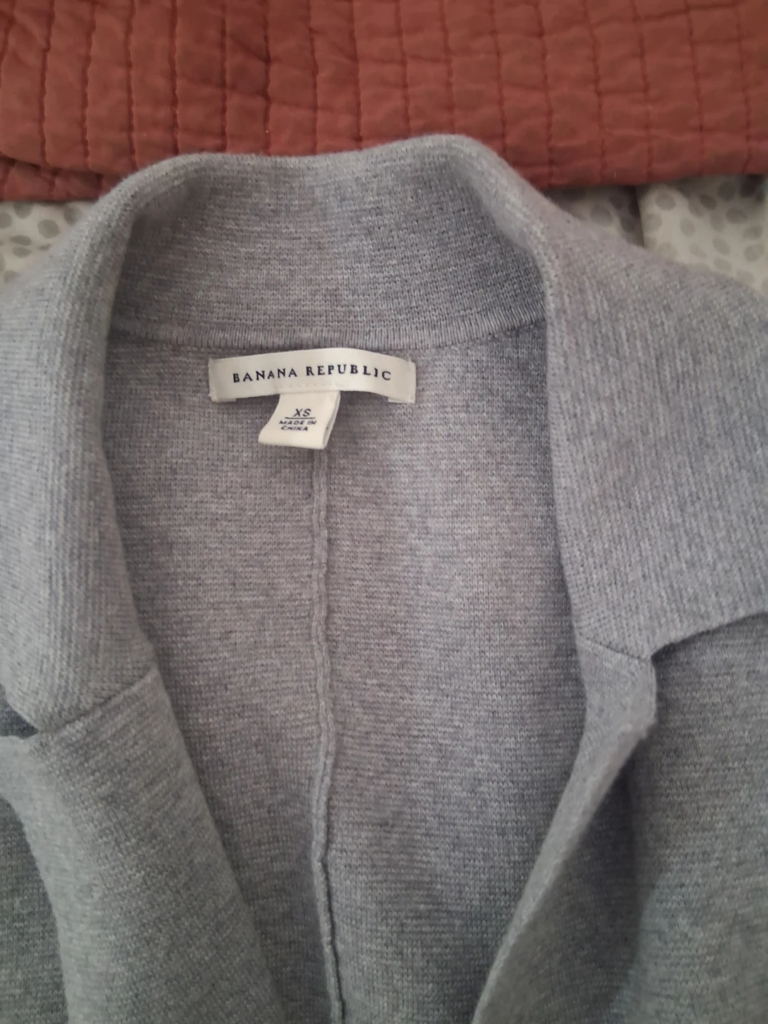 Banana Republic Grey Knit Blazer