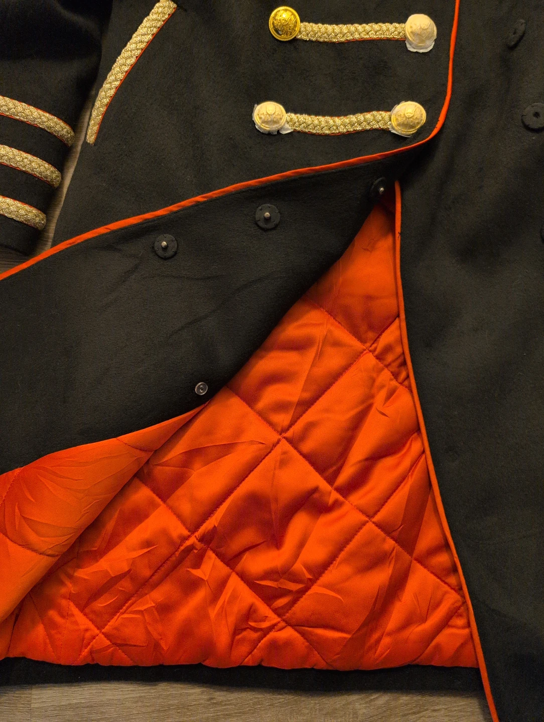 Manon Black Military-Style Coat - photo 2