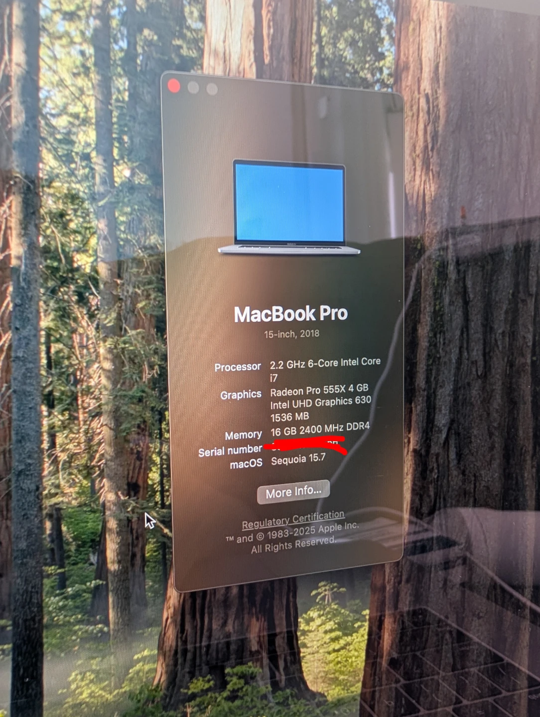 Apple MacBook Pro 15-inch, 2018, 16GB RAM - photo 4