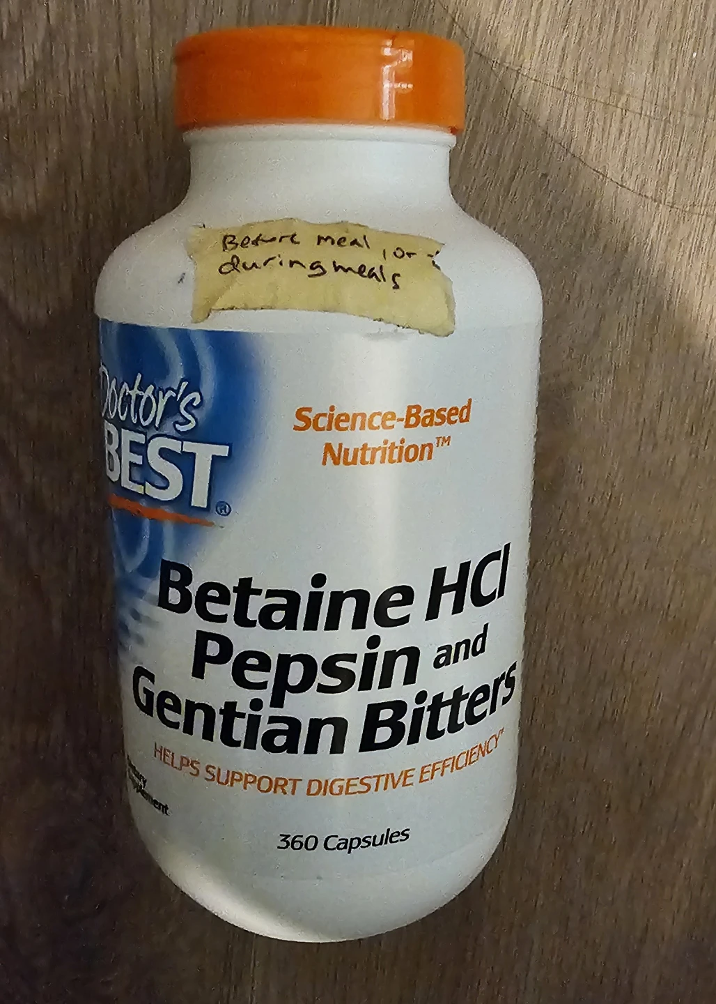 Betaine HCl Pepsin and Gentian Bitters 330 capsules🏆