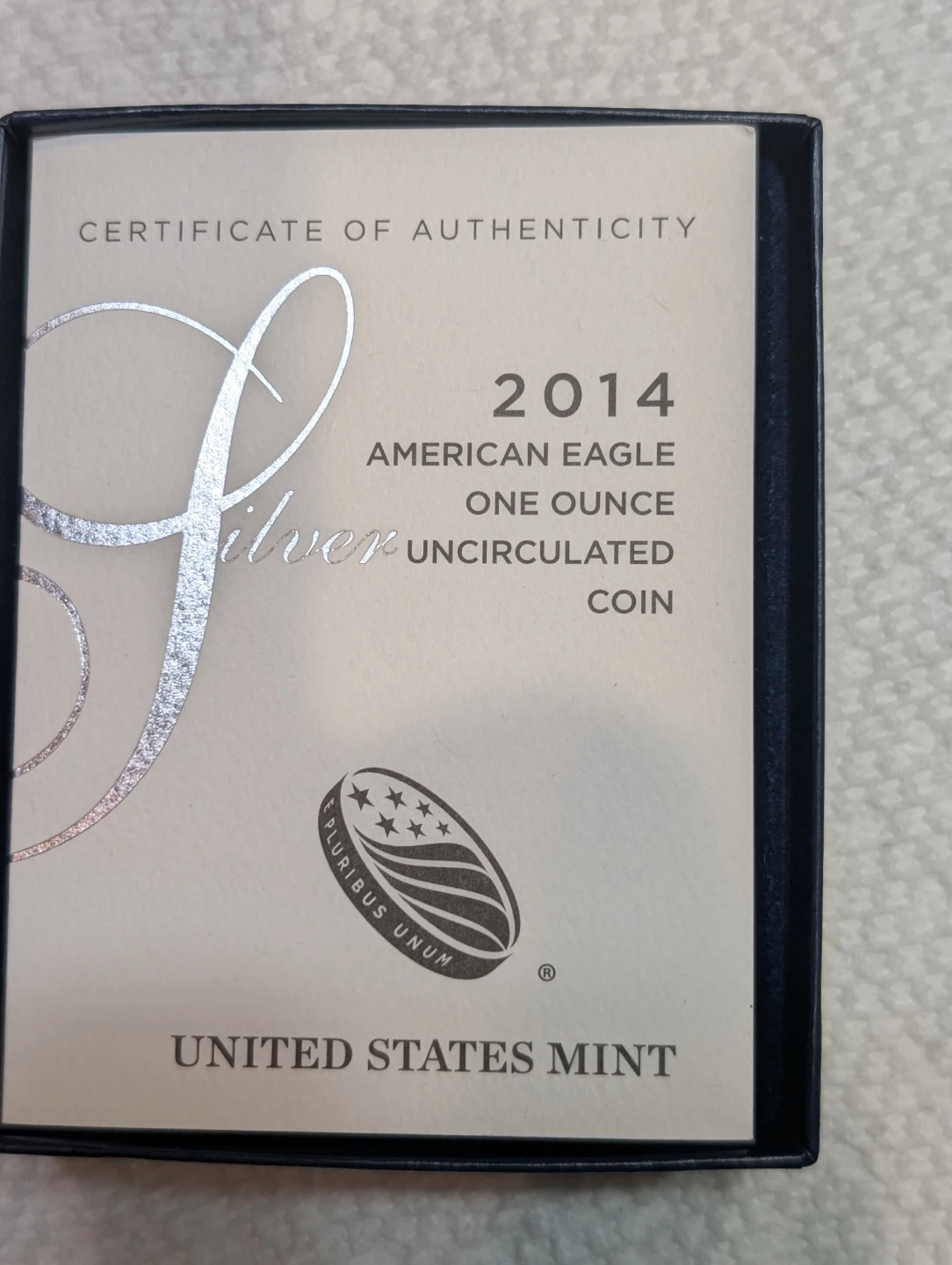 2014 American Eagle One Ounce Silver Uncirculated Coin - photo 2