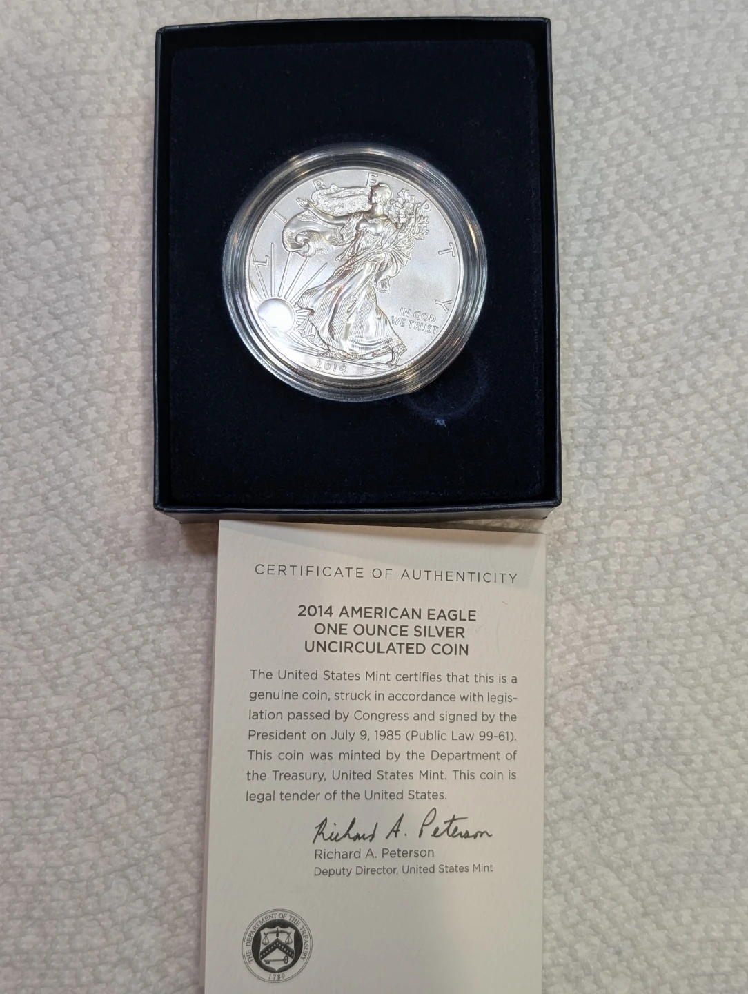 2014 American Eagle One Ounce Silver Uncirculated Coin - photo 4