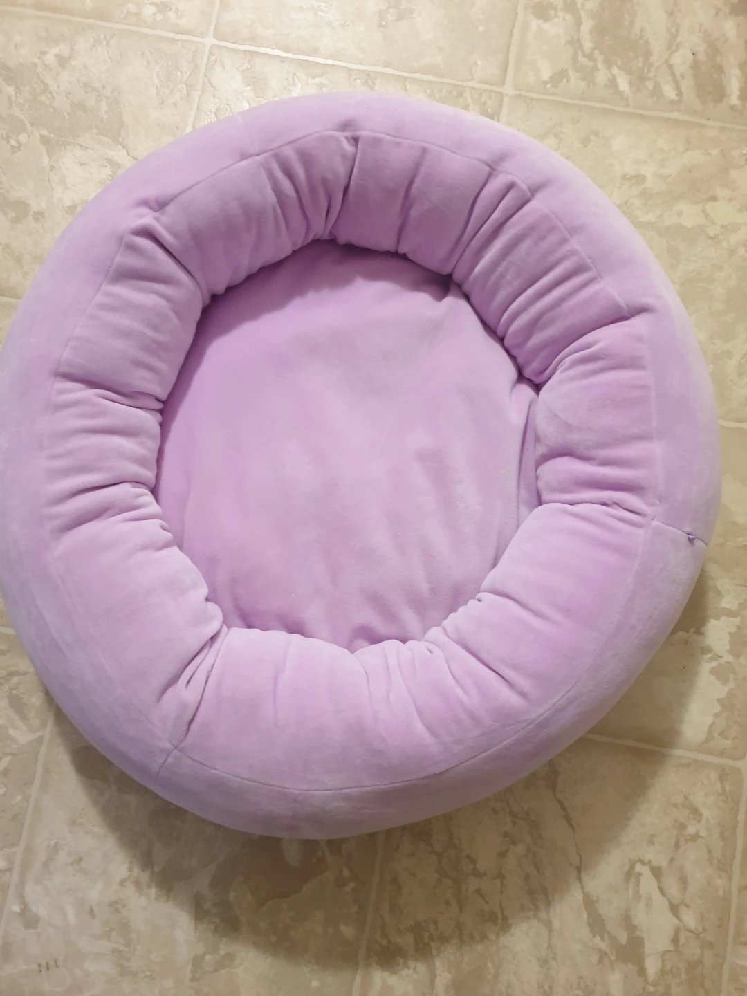 Purple Plush Pet Bed