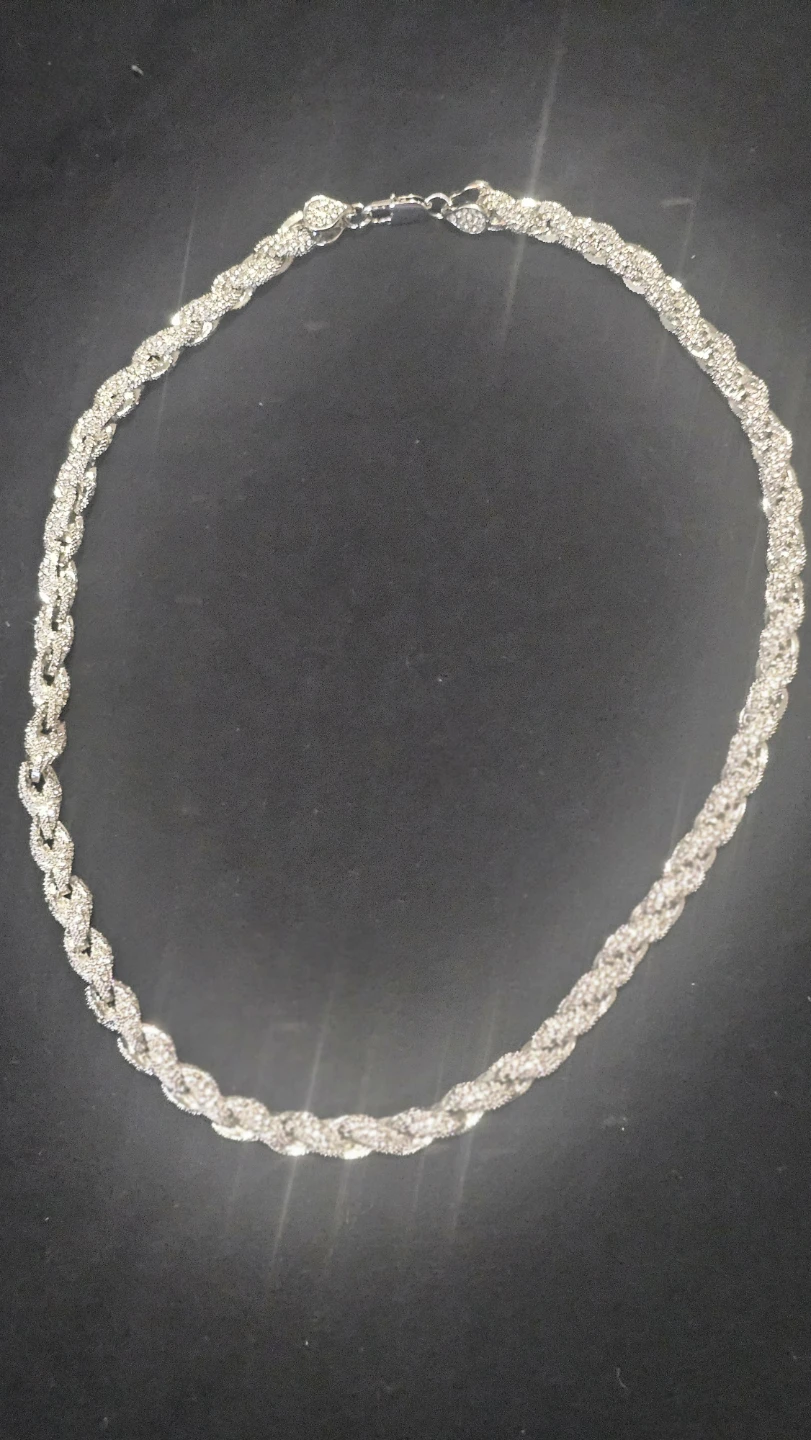 Sparkly Silver Chain Necklace - photo 3