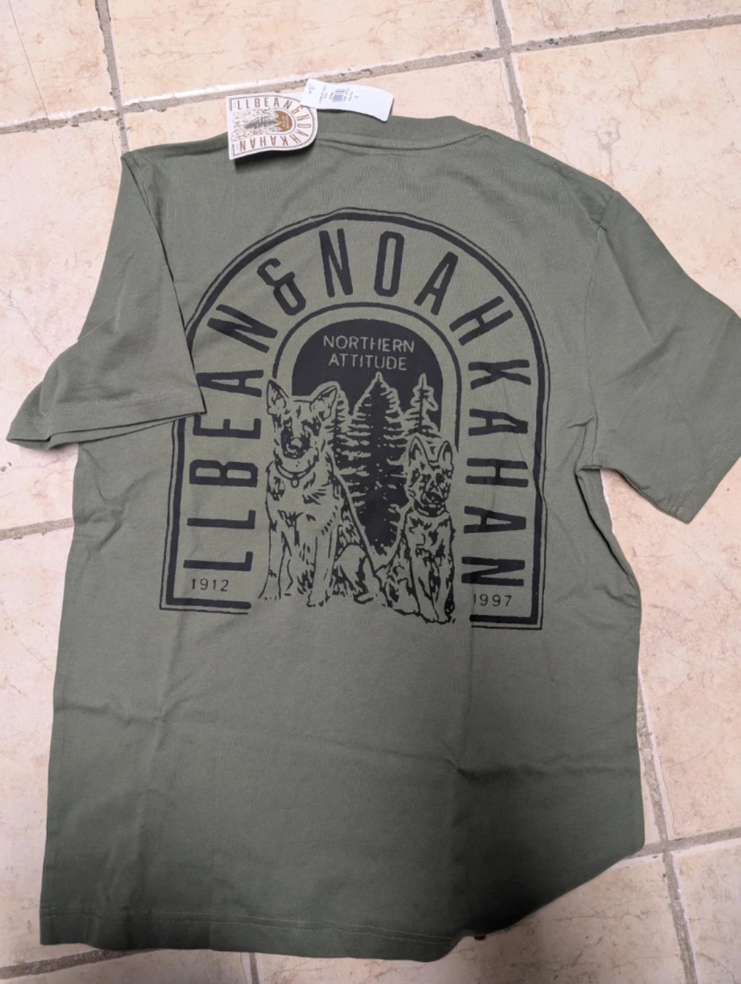 L.L.Bean & Noah Kahan Short-Sleeve T-Shirt - Olive Green