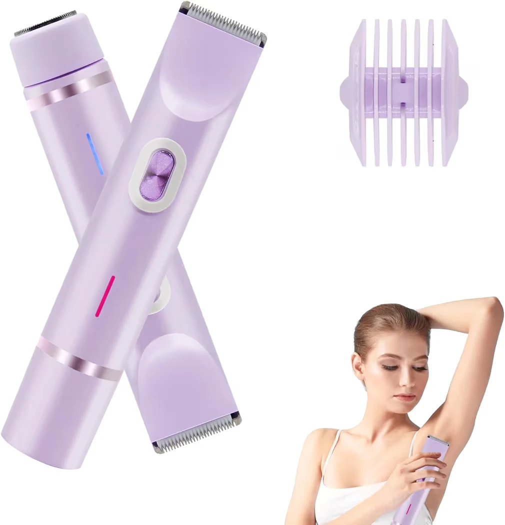 Rechargeable Electric Hair Remover for Women - Purple