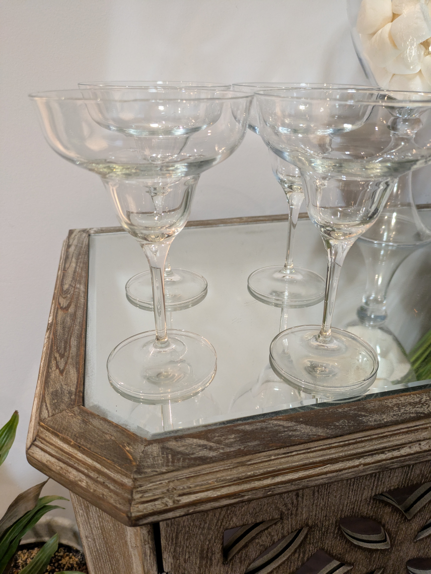 🏆 BRAND NEW designer cocktail glasses x 4