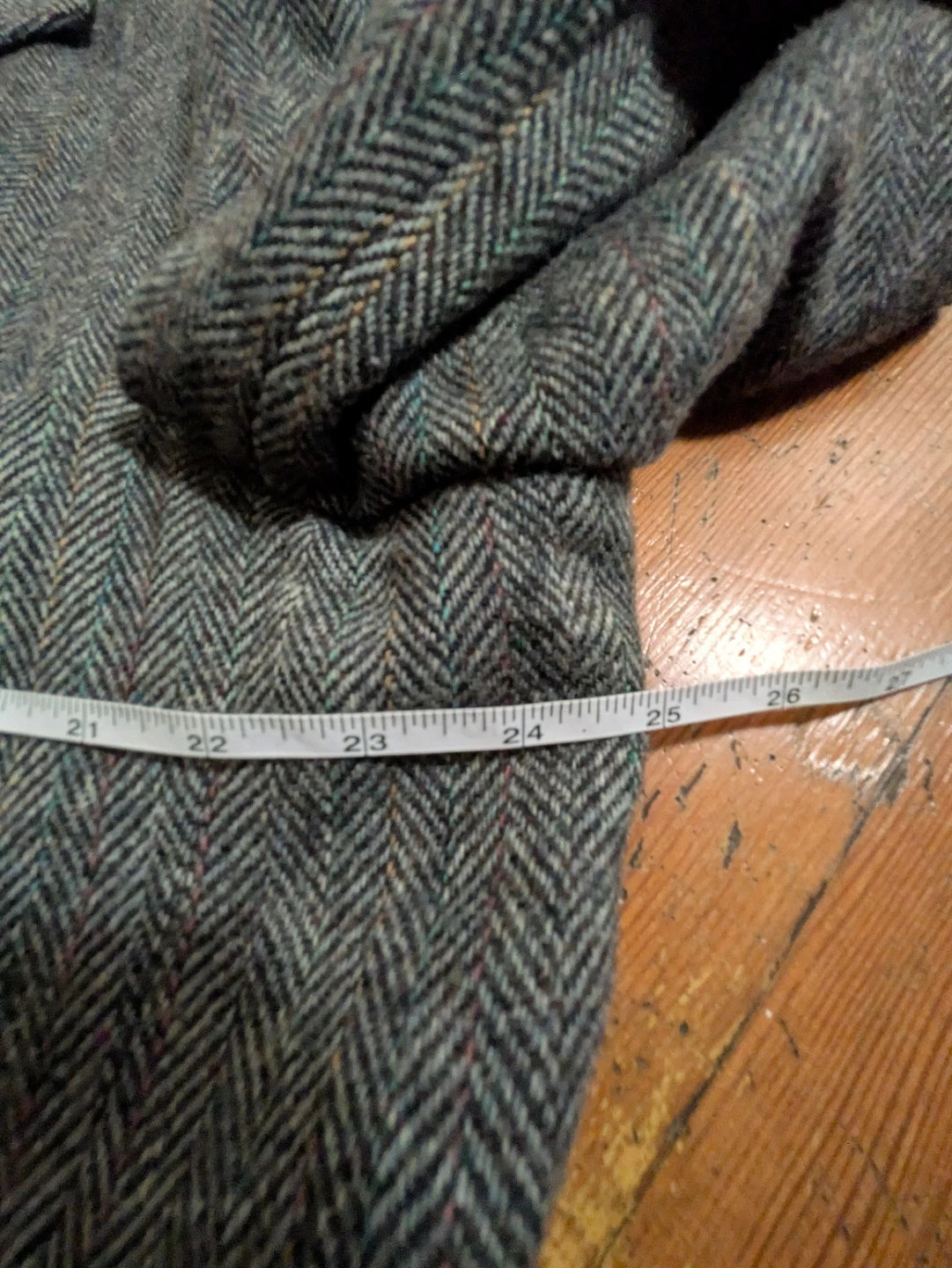 Vintage Herringbone Tweed Overcoat - photo 4