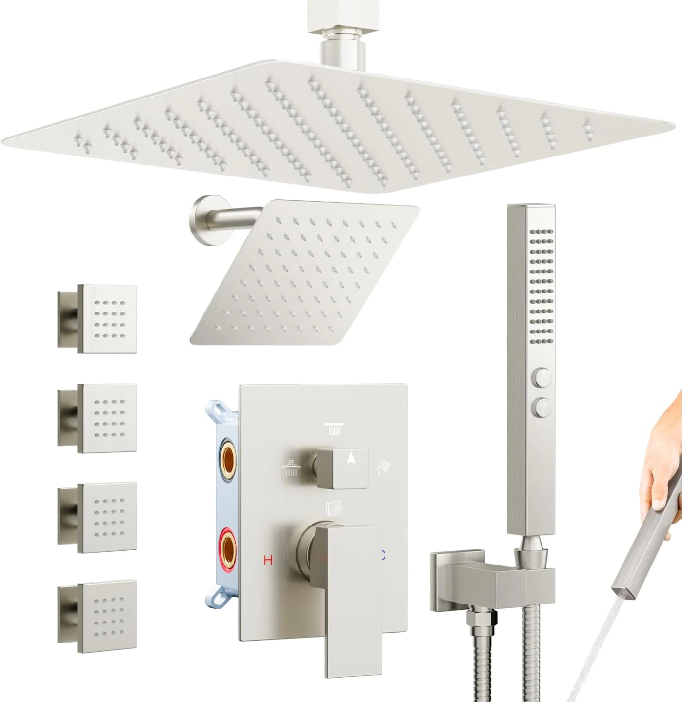 Brand New Rainfall Body Spray Jets Shower System Kit For Sale