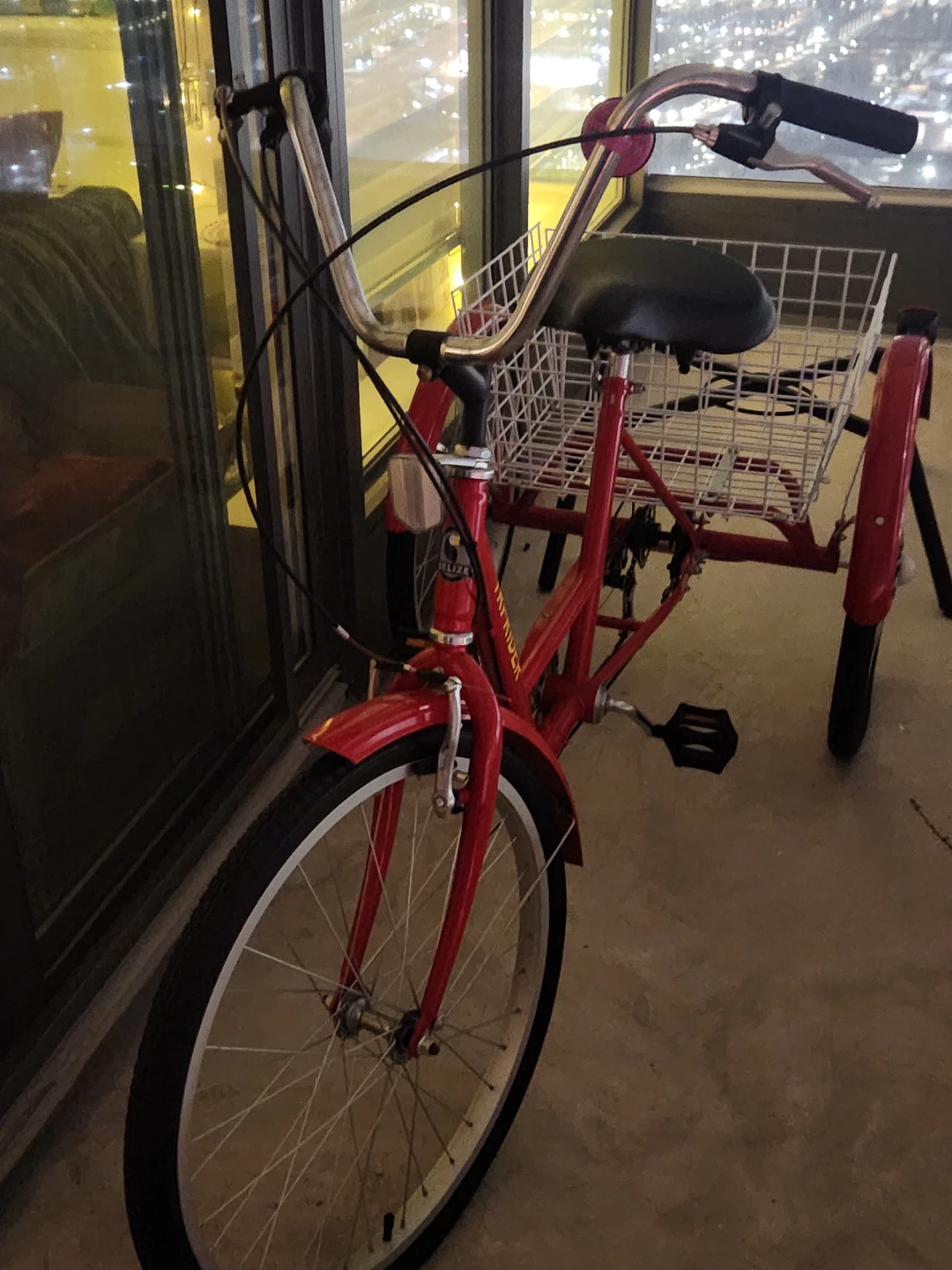 Red Tri-Rider Tricycle with Basket brand new condition