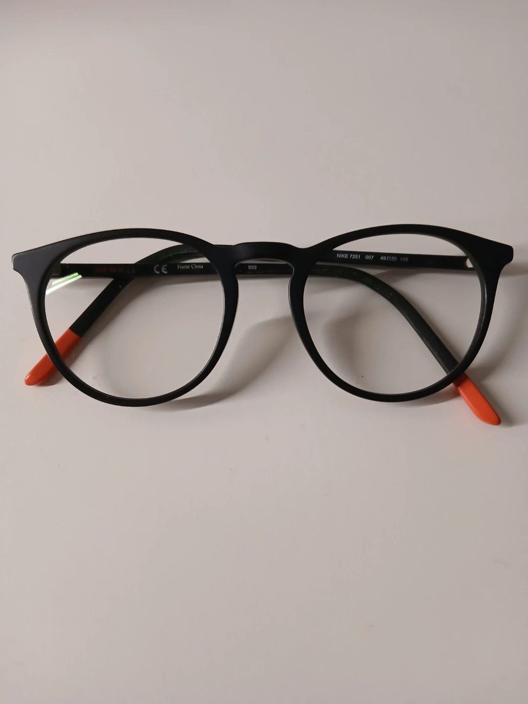 Nike Eyeglasses 7251 007 Black/Orange 49-20-145