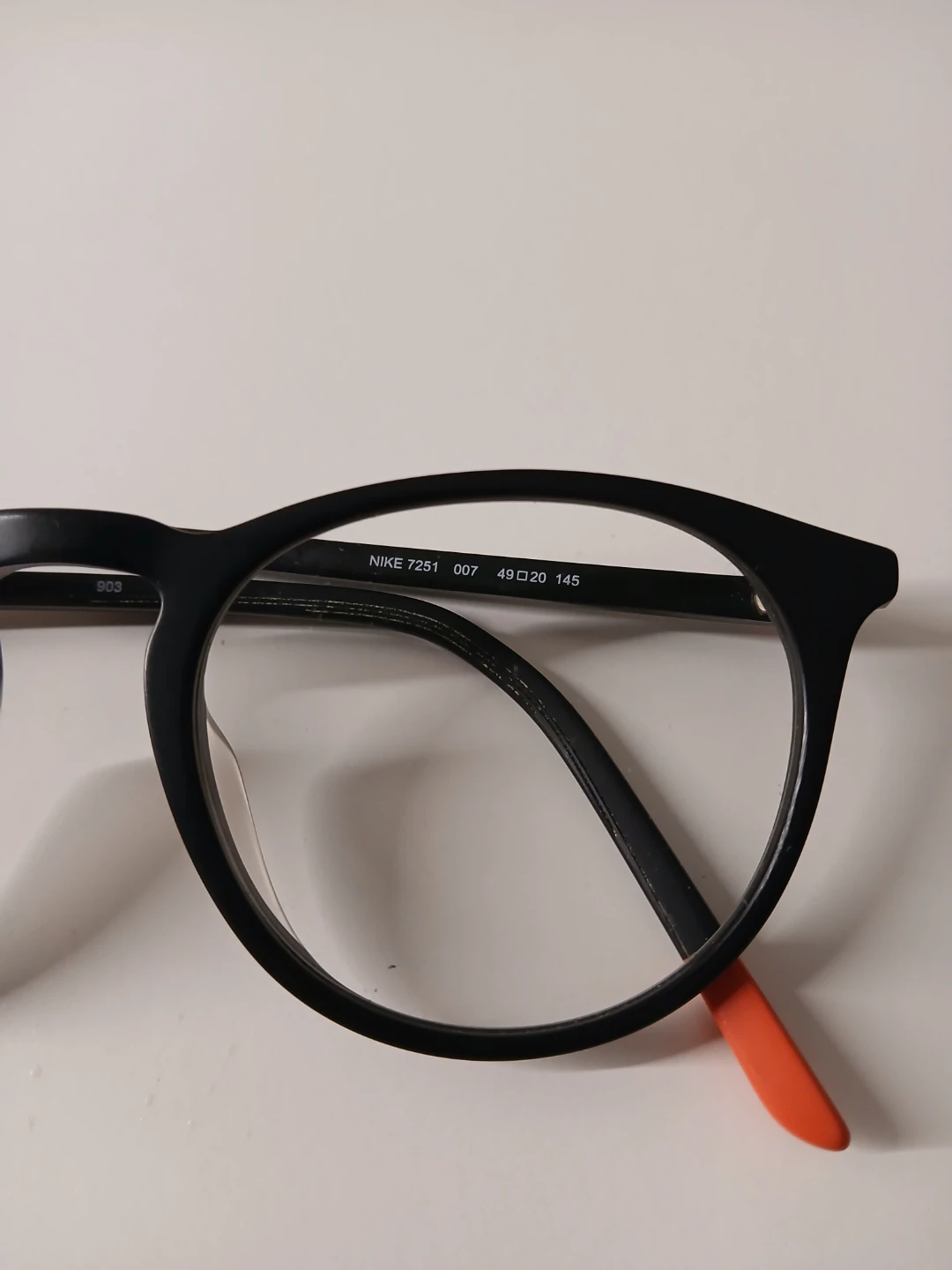 Nike Eyeglasses 7251 007 Black/Orange 49-20-145 - photo 3