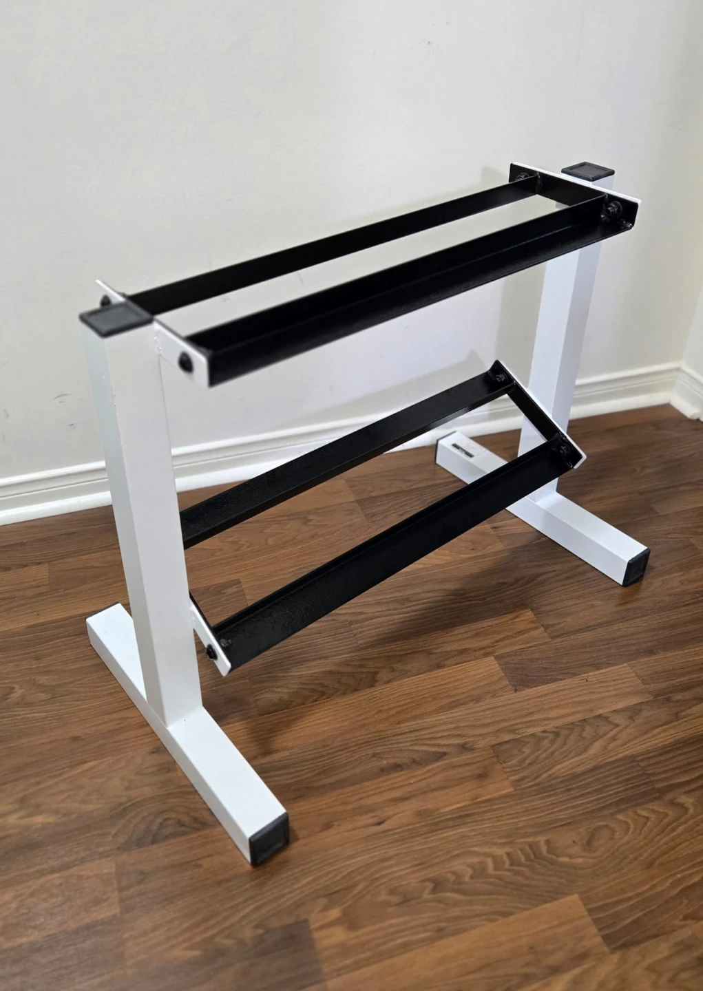 Dumbbell Rack Storage, 24-Inch, 2-Tier. White colour