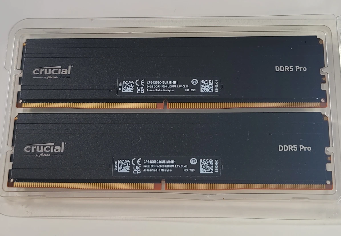 Crucial DDR5 Pro RAM 128gb (2x 64GB) - photo 2