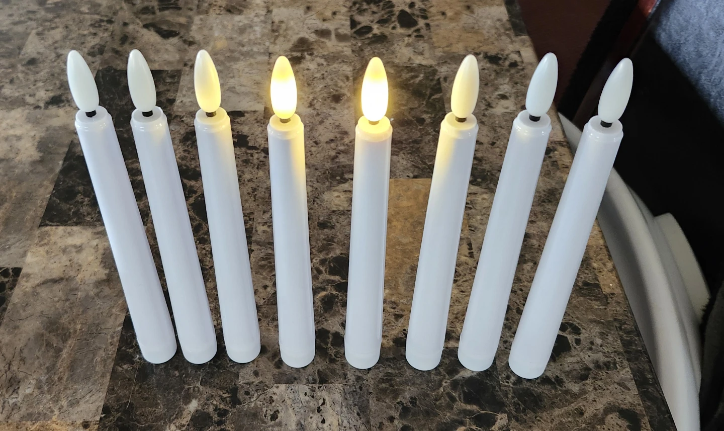Set of 8 LED Flameless Candles with Remotes - photo 3