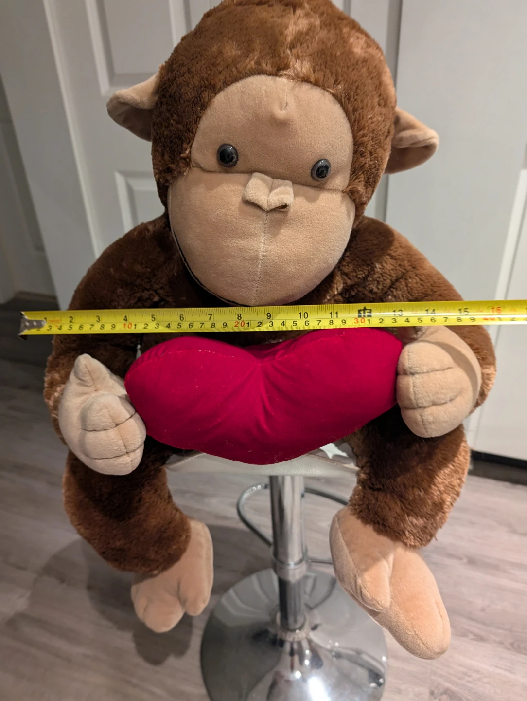Plush Monkey with Red Heart - photo 5