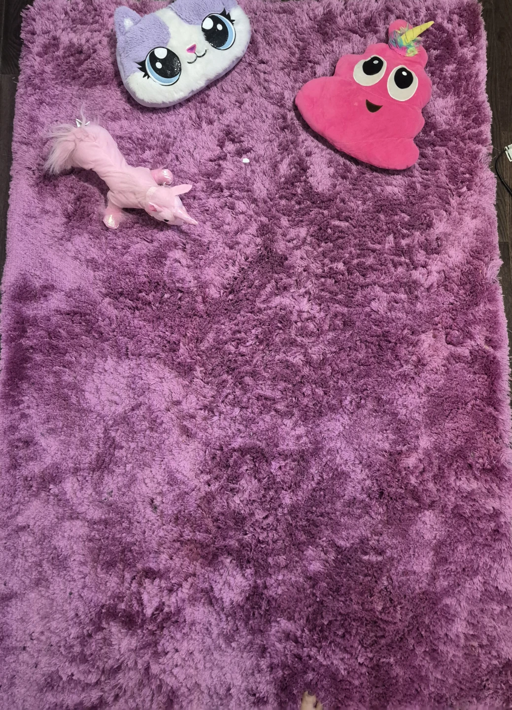 Plush Shag Rug - Purple - photo 2