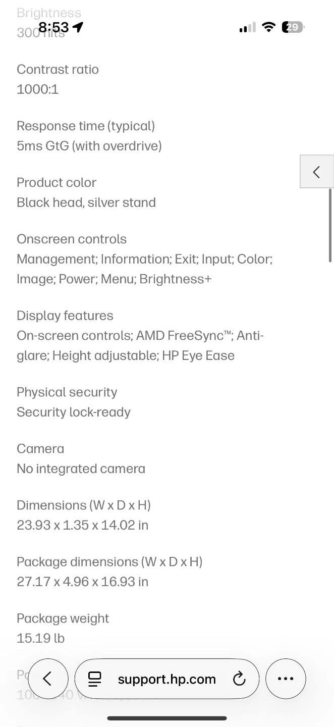 2 HP Monitor - photo 4