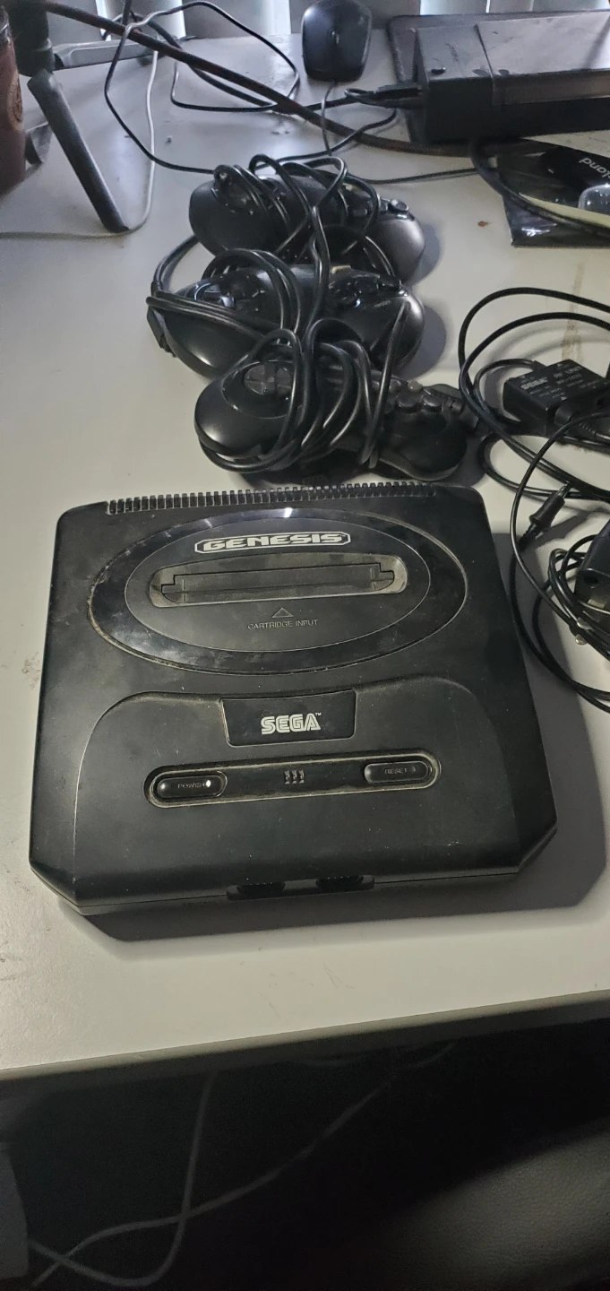 Sega Genesis Console with Games and Controllers
