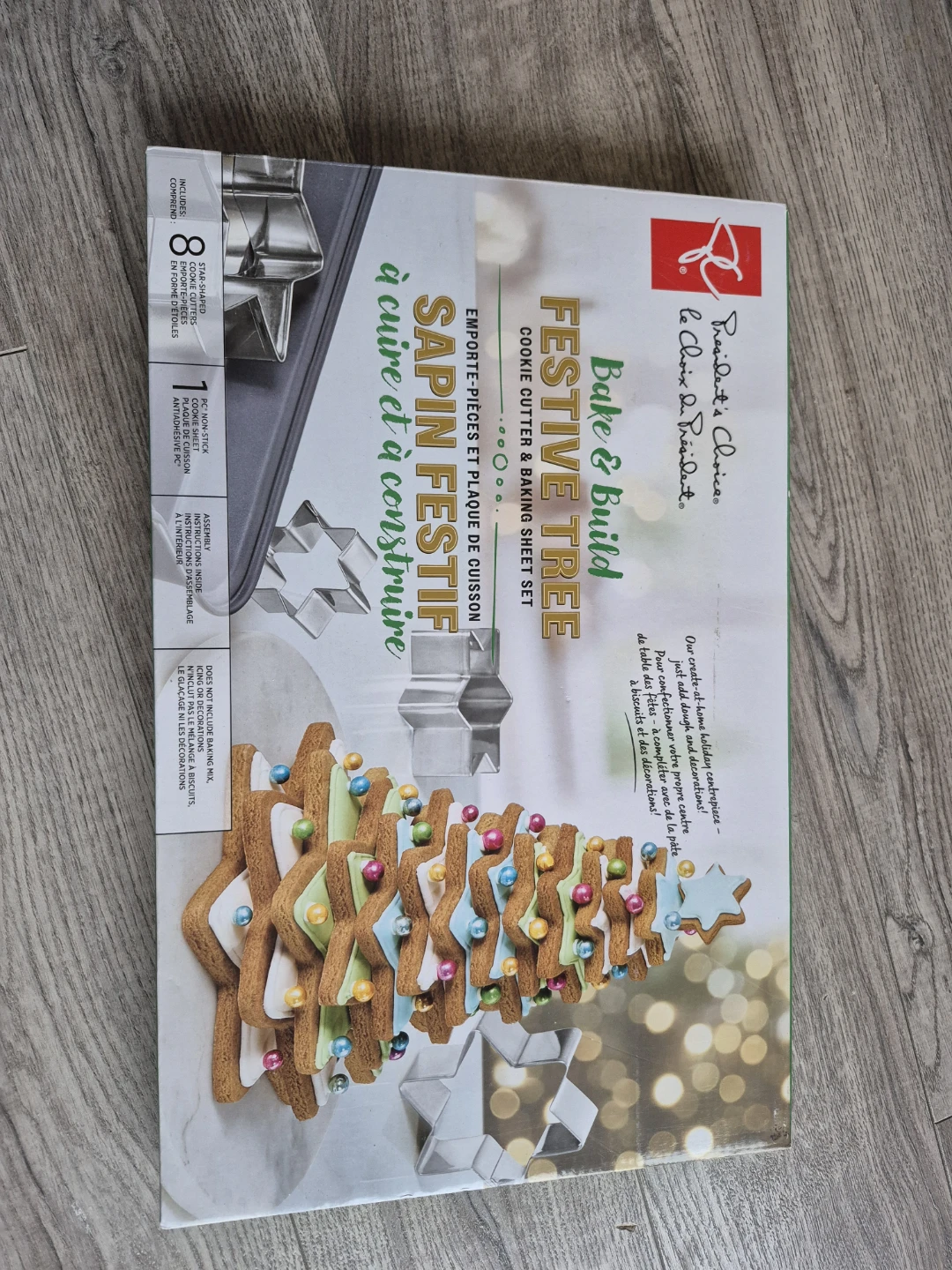 PC Festive Tree Bake & Build Cookie Cutter & Baking Sheet Set