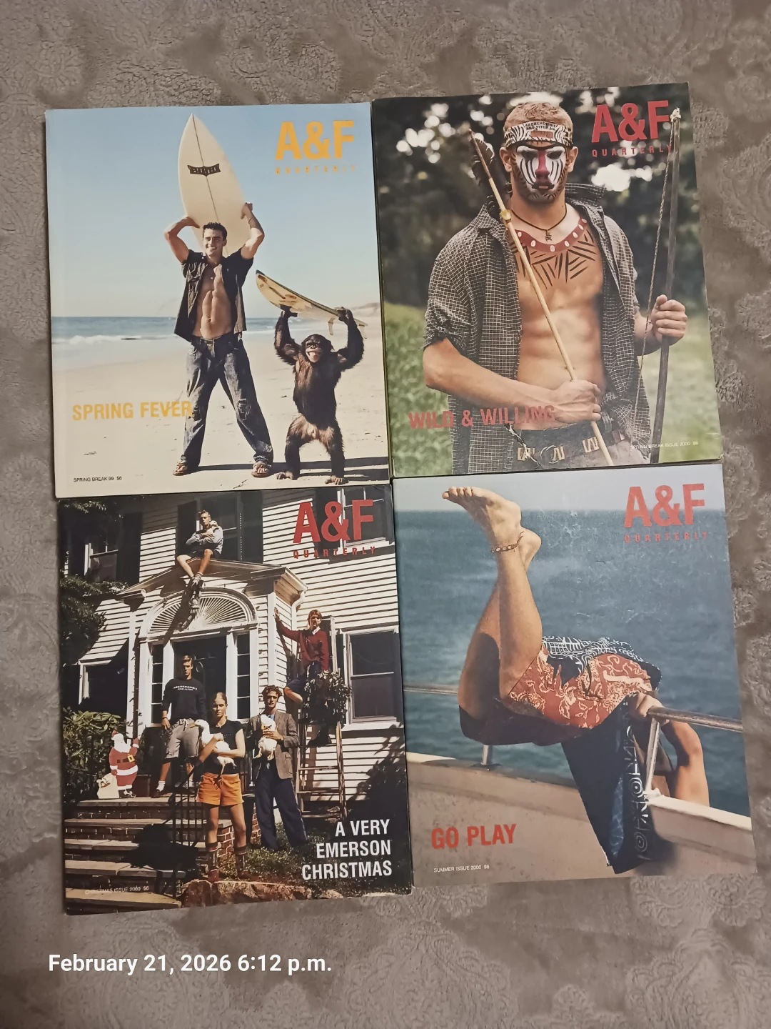 Abercrombie & Fitch Quarterly Magazines Collection