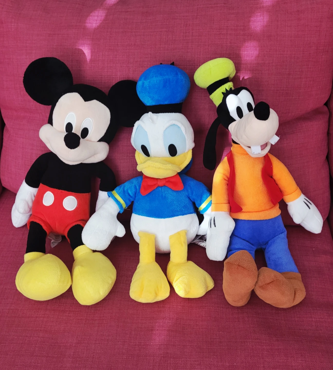 Disney Mickey, Donald, and Goofy Plush Toys