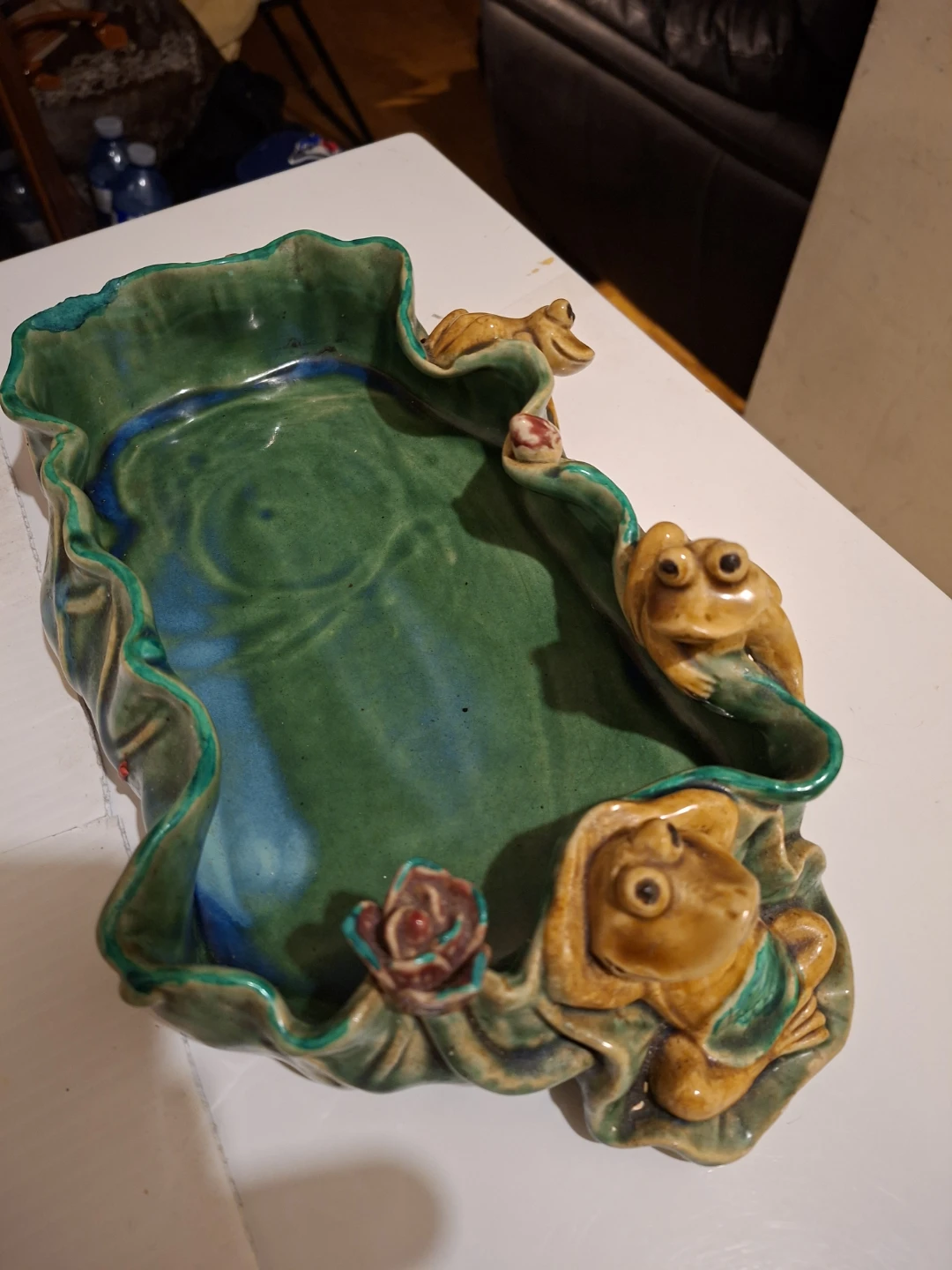 ❤️Ceramic Frog and Rose Decorative Bowl - photo 5