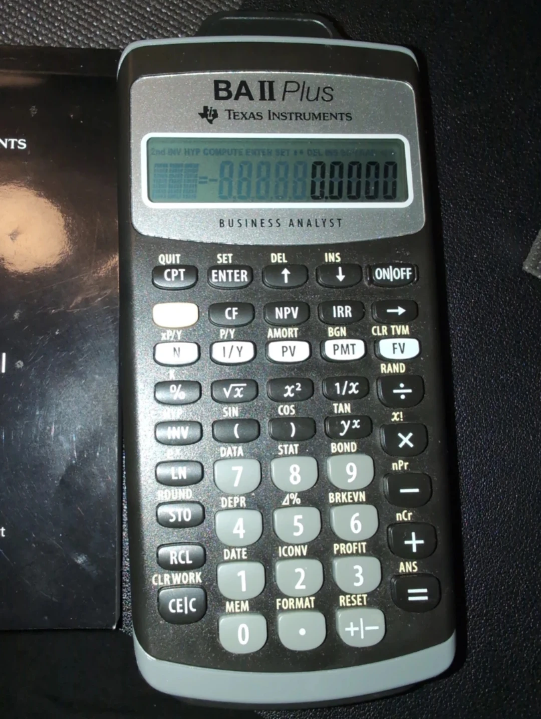 Texas Instruments BA II Plus Business Analyst Calculator