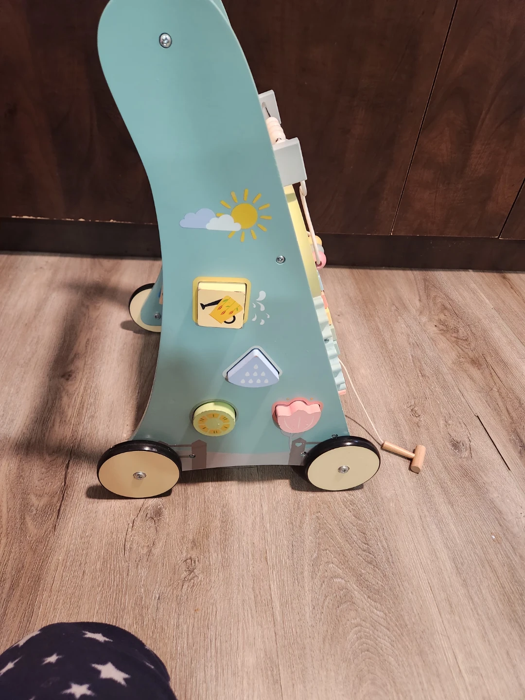 Wooden Baby Walker Activity Center
