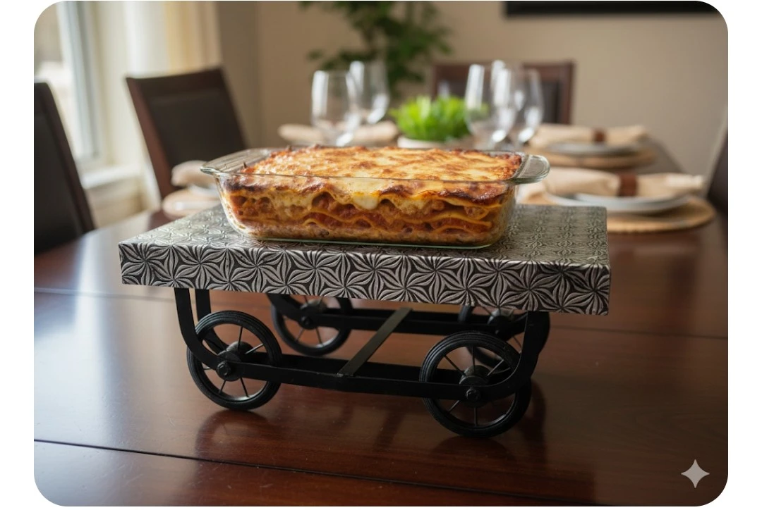 Decorative Serving Cart Tray - photo 3