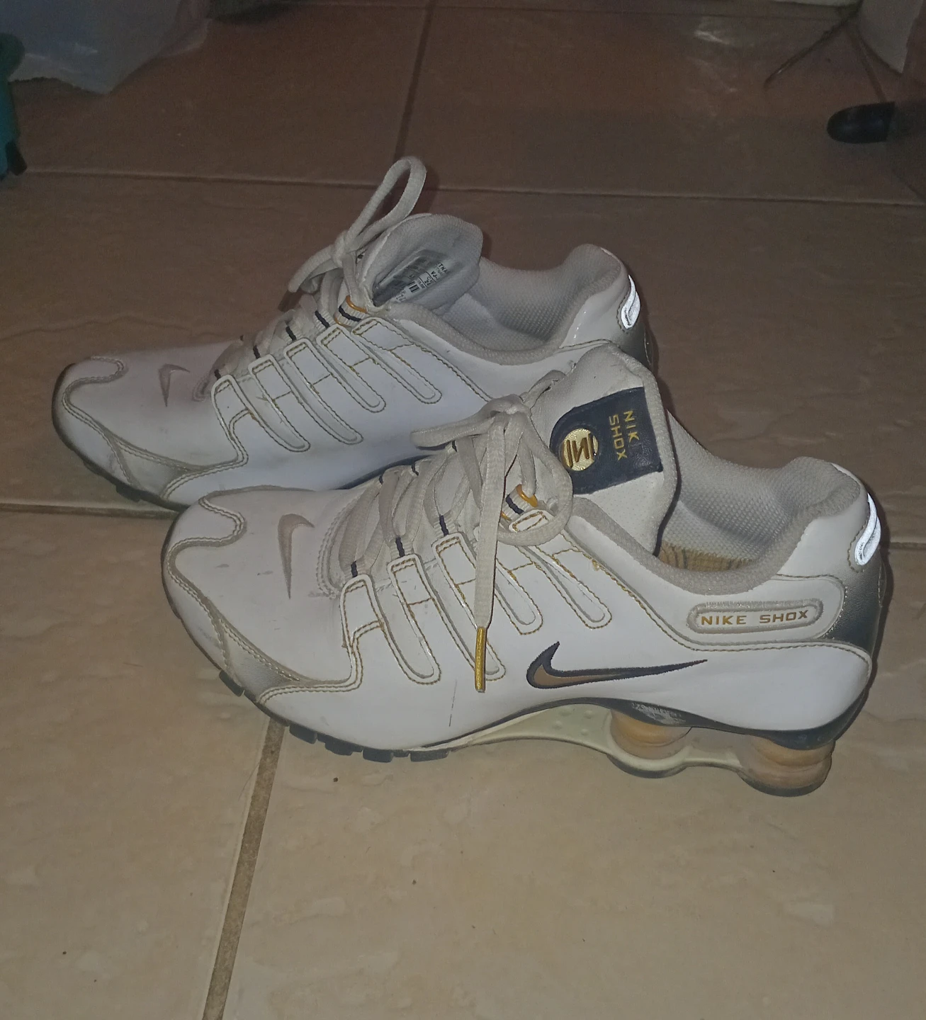 Women's Nike Shox white running shoes "🏆" - photo 2