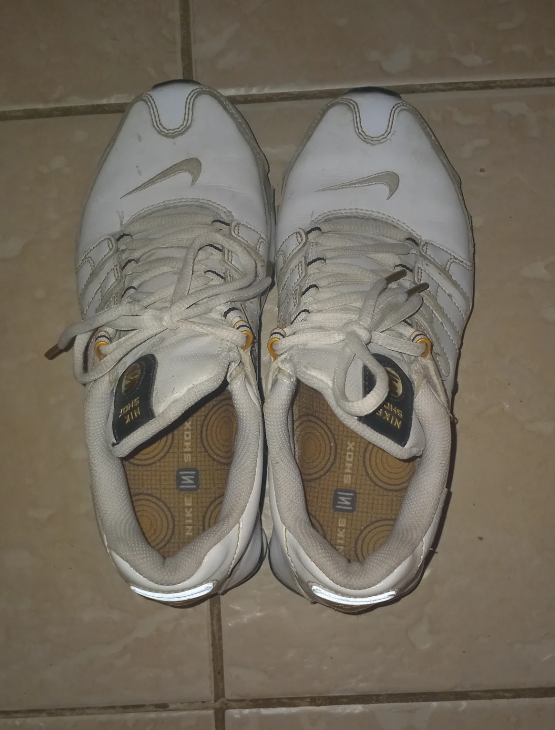 Women's Nike Shox white running shoes "🏆" - photo 3