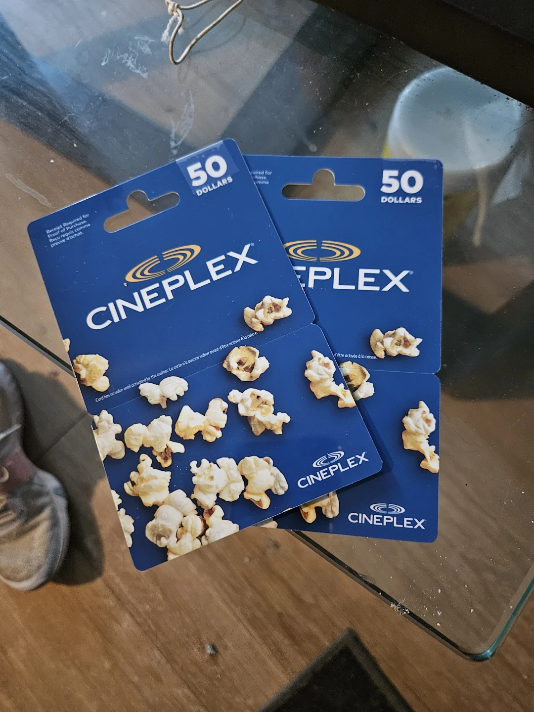 2 Cineplex $50 Gift Cards- $80  I will except reasonable offers.