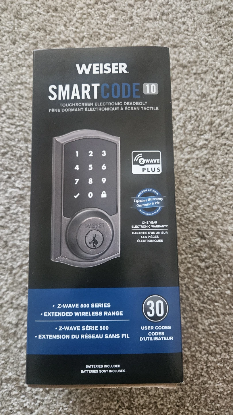 Weiser SmartCode 10 Touchscreen Deadbolt
