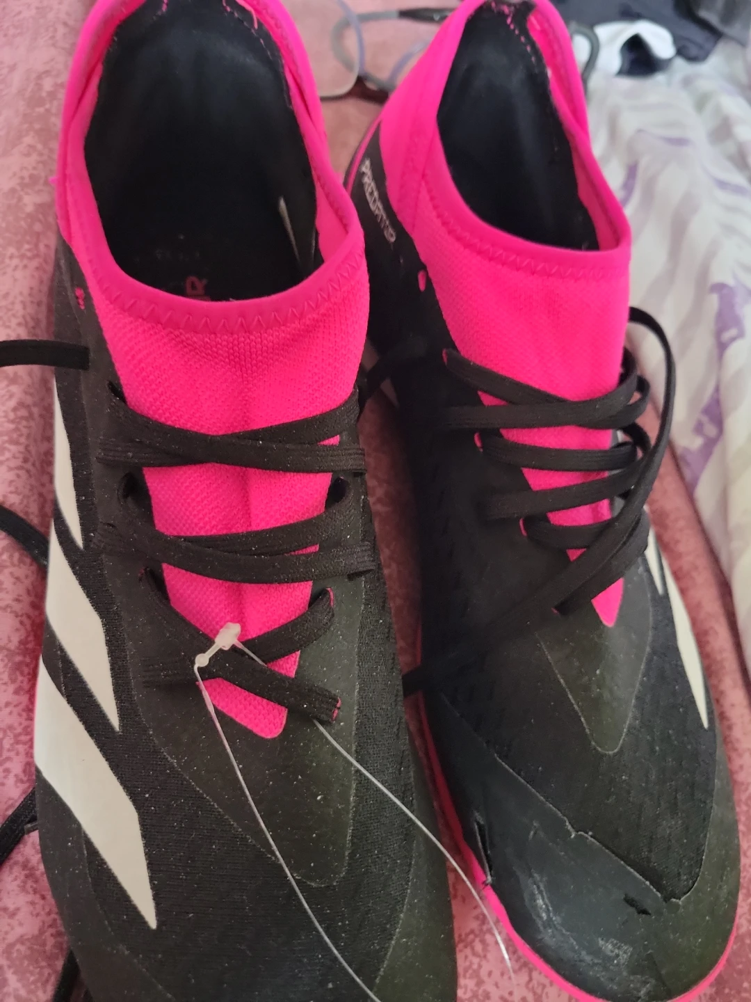 Adidas Predator Soccer Cleats Pink/Black 🥕 - photo 2