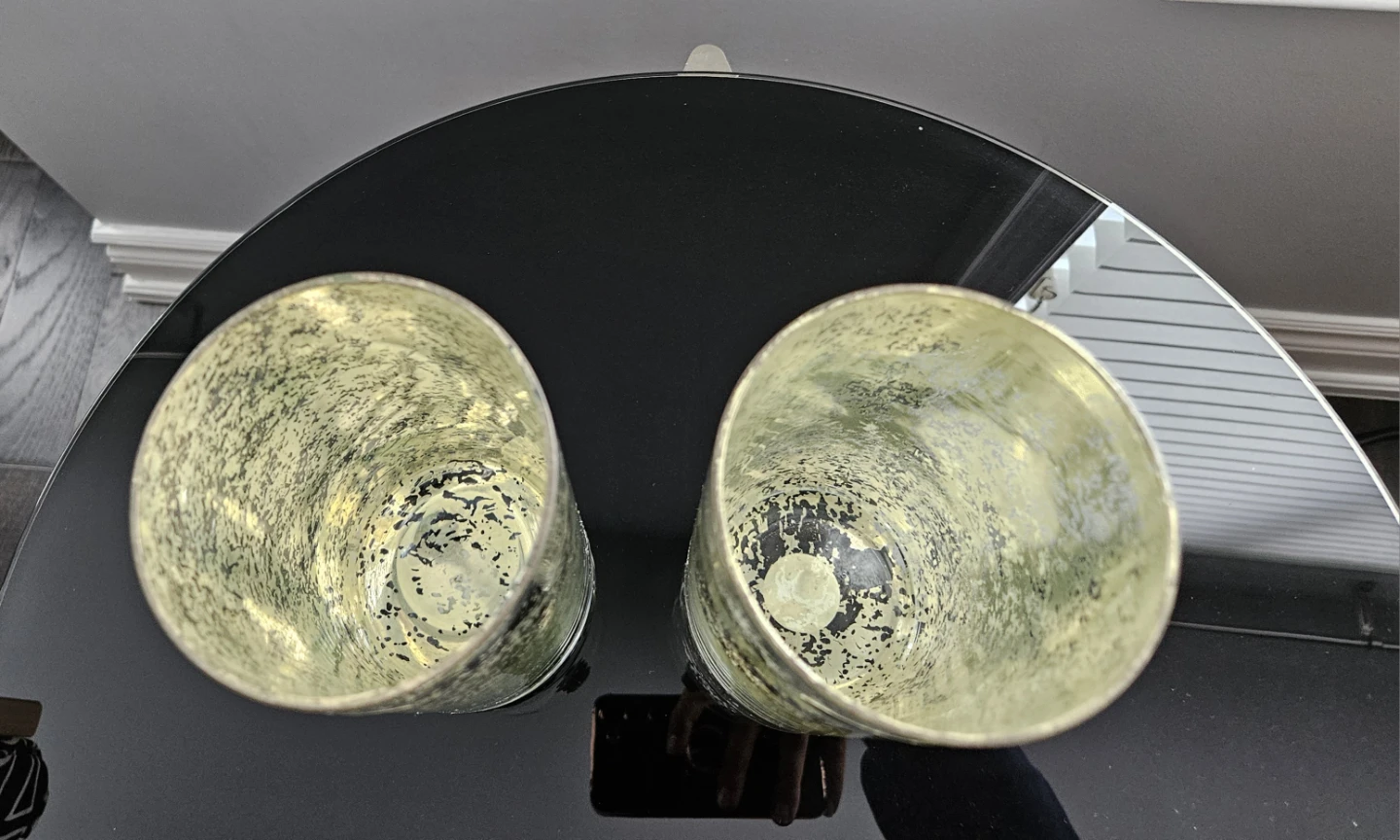 2 Hurricane Glass Candle Holders - photo 2