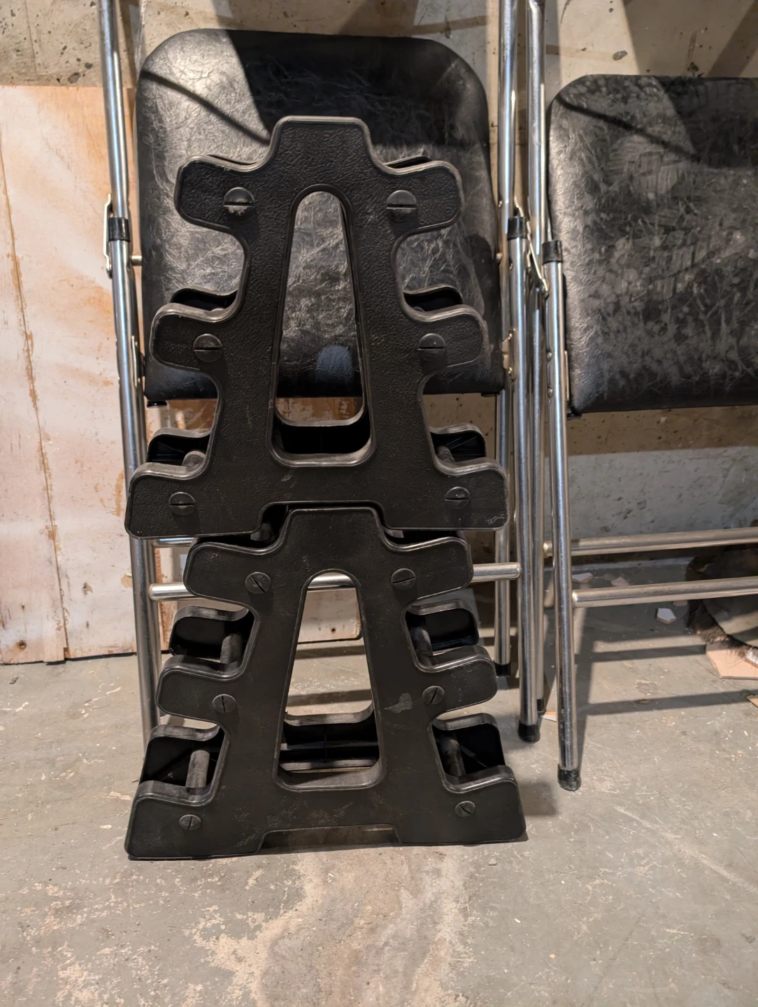 Black dumbbell rack