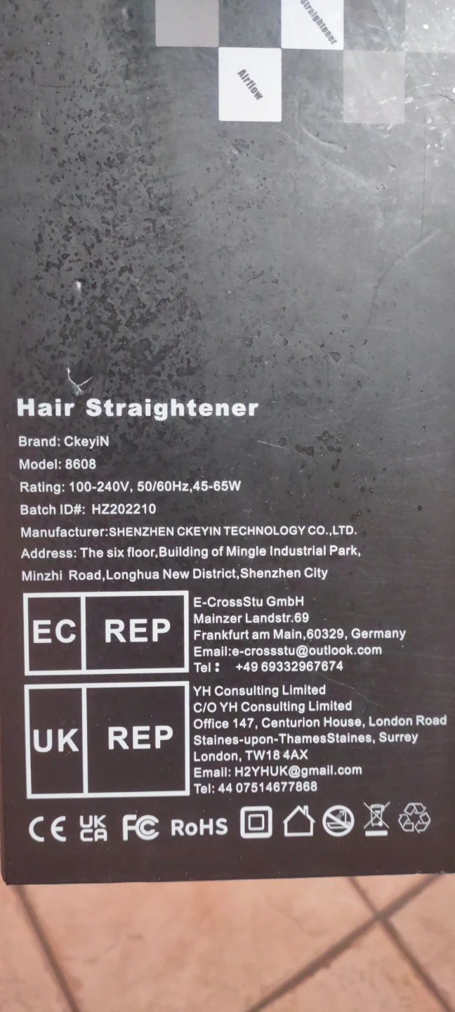 CkeyiN Hair Straightener Model 8608 - photo 3