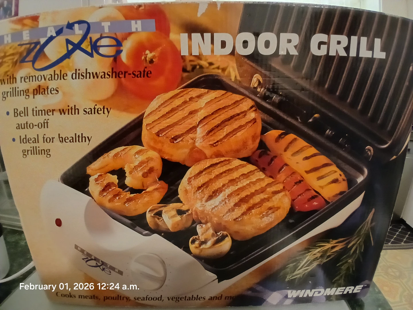 BNIB- Healthy Zone Indoor Grill. Giftable. Camping. Cottage