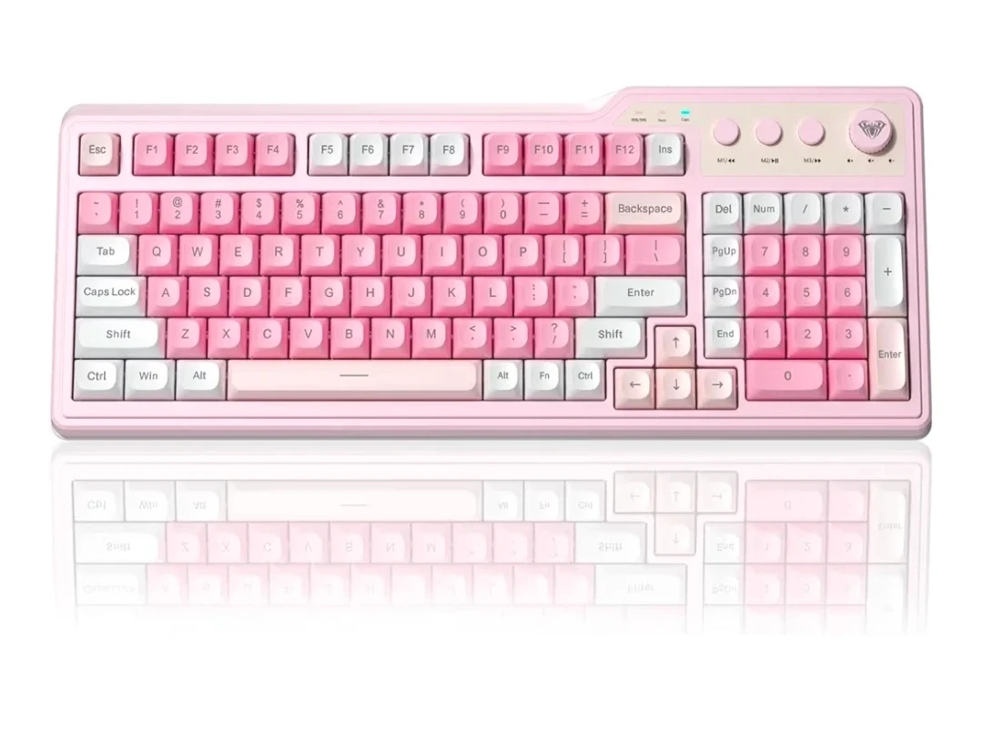 AULA F3099 Pink Mechanical Keyboard 🥕