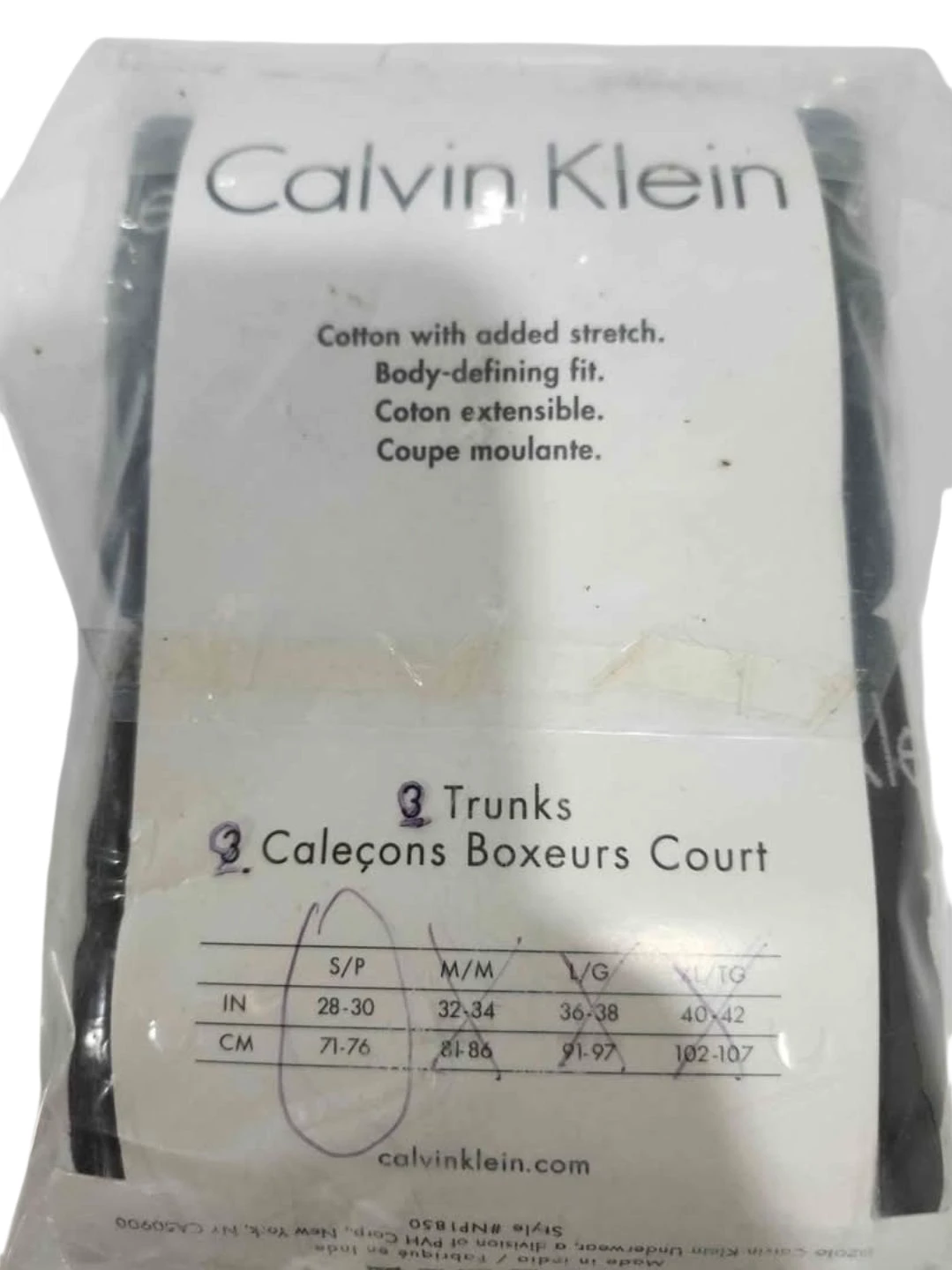 65 % off 2 Pair New Calvin Klein Cotton Stretch Trunks - 3 Pack - photo 3