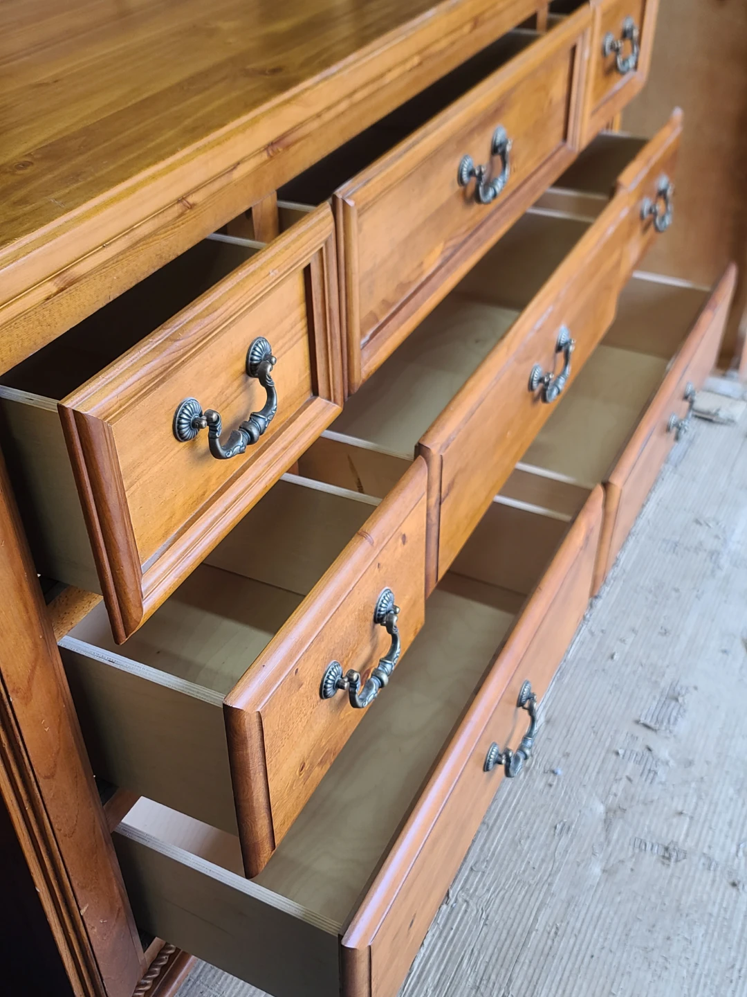 Wooden Dresser with Mirror - photo 4