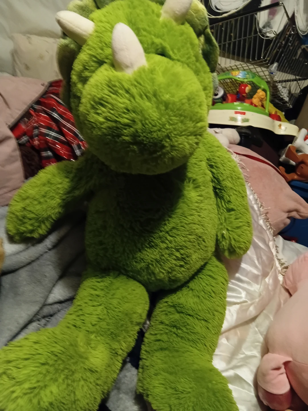 Giant Green Dinosaur Plush Toy