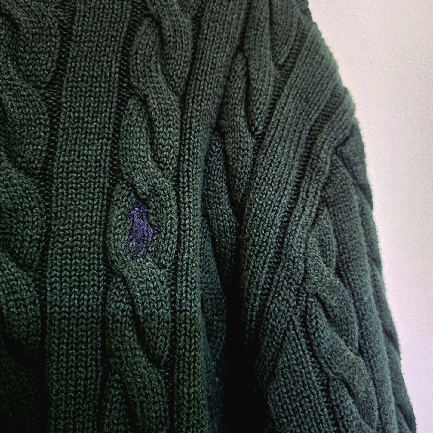 Polo Ralph Lauren Cable Knit Sweater - Green - XXL - photo 3