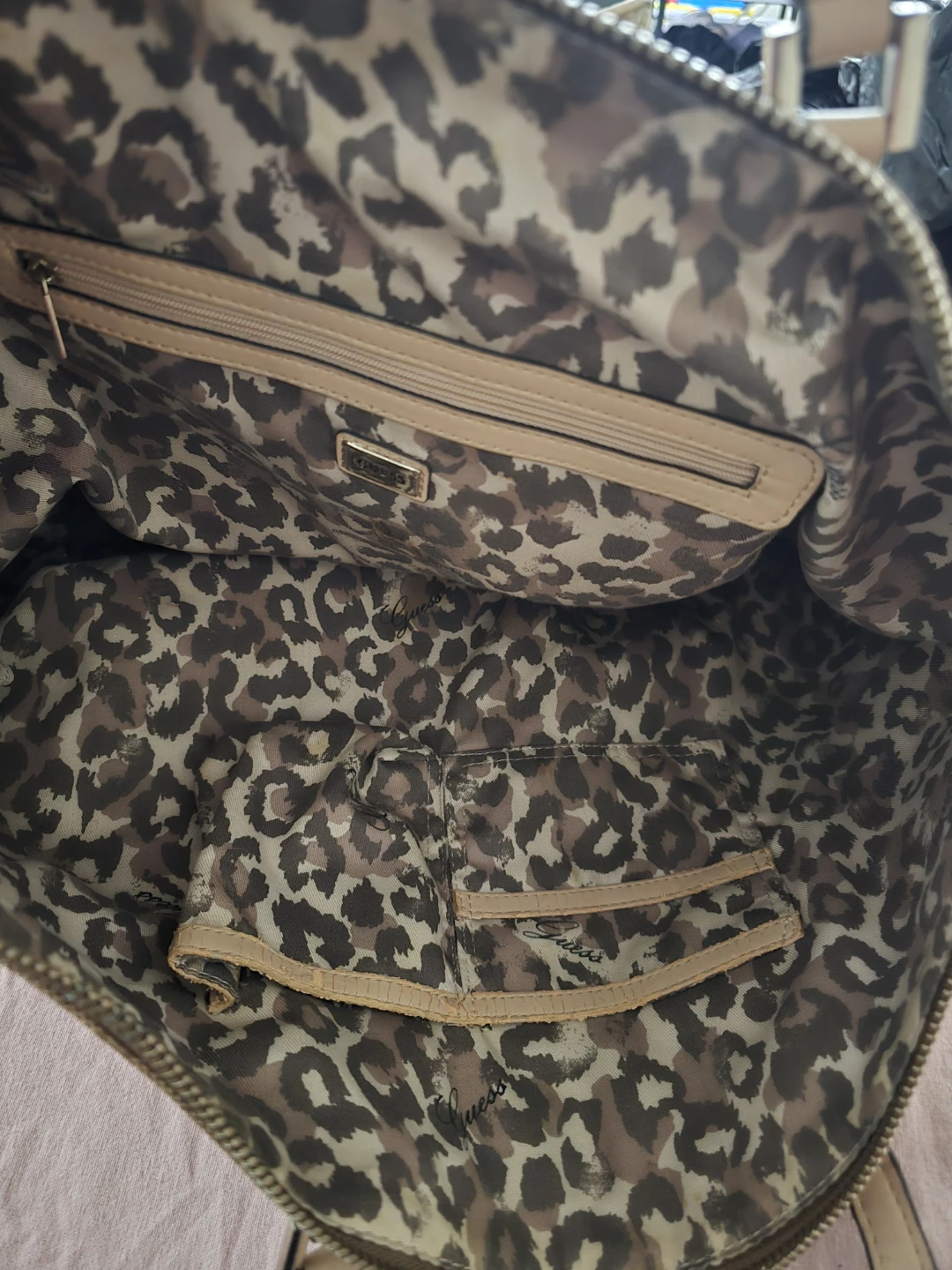 Guess Tote Bag with Striped Detail - photo 2
