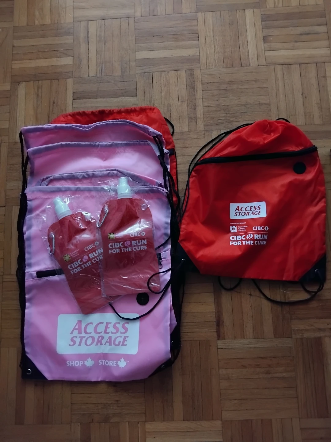 Free  drawstring dry bags