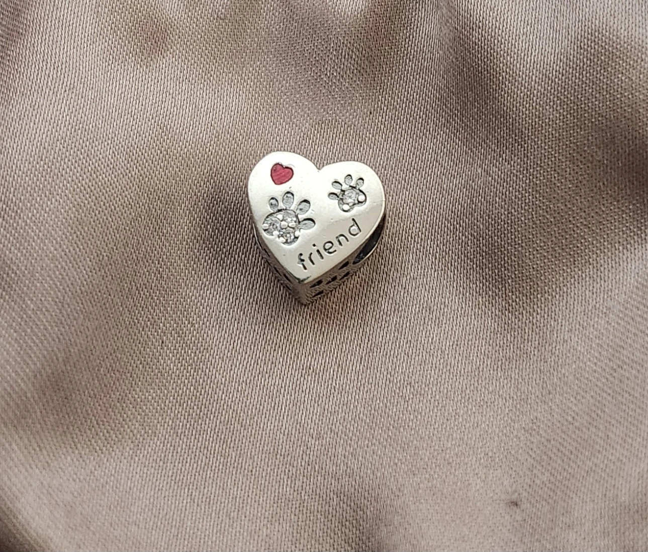 Pet Heart Charm "Friend"