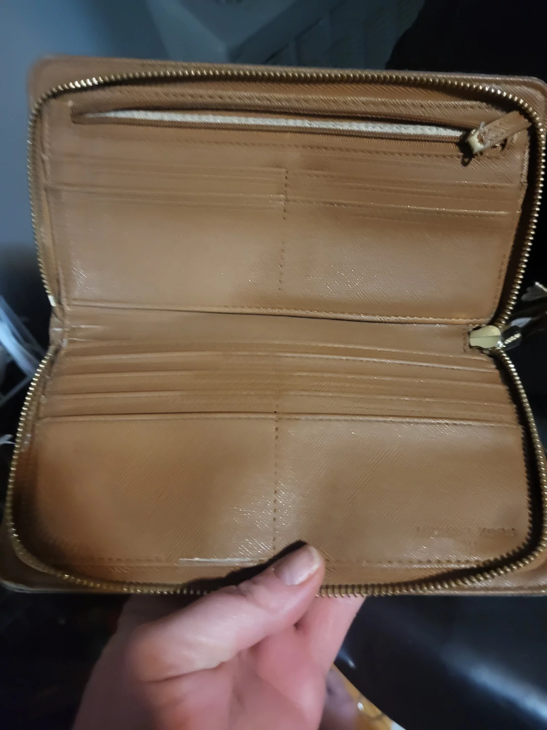 Michael Kors Brown MK Signature Zip Around Wallet - photo 4