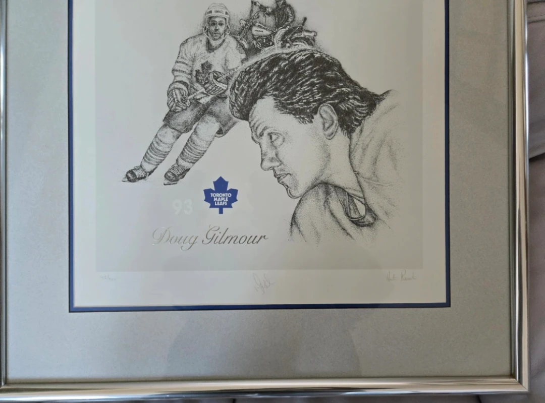 Doug Gilmour Limited Edition Artist's Rendering "Killer Blue" 🏆 - photo 3