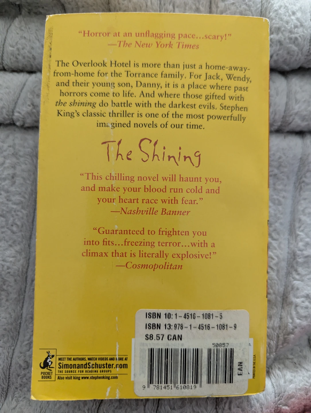 Stephen King The Shining Paperback Novel - photo 2